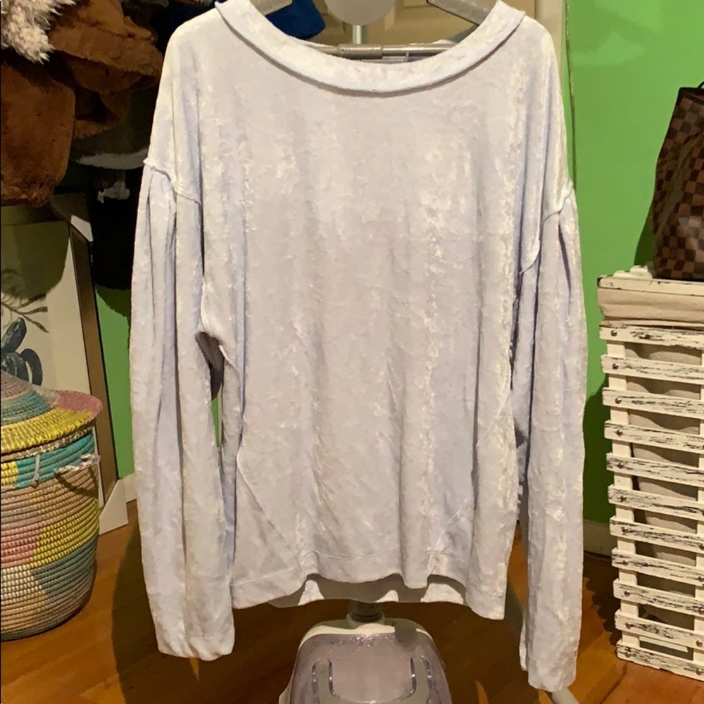 Free people velour long sleeved